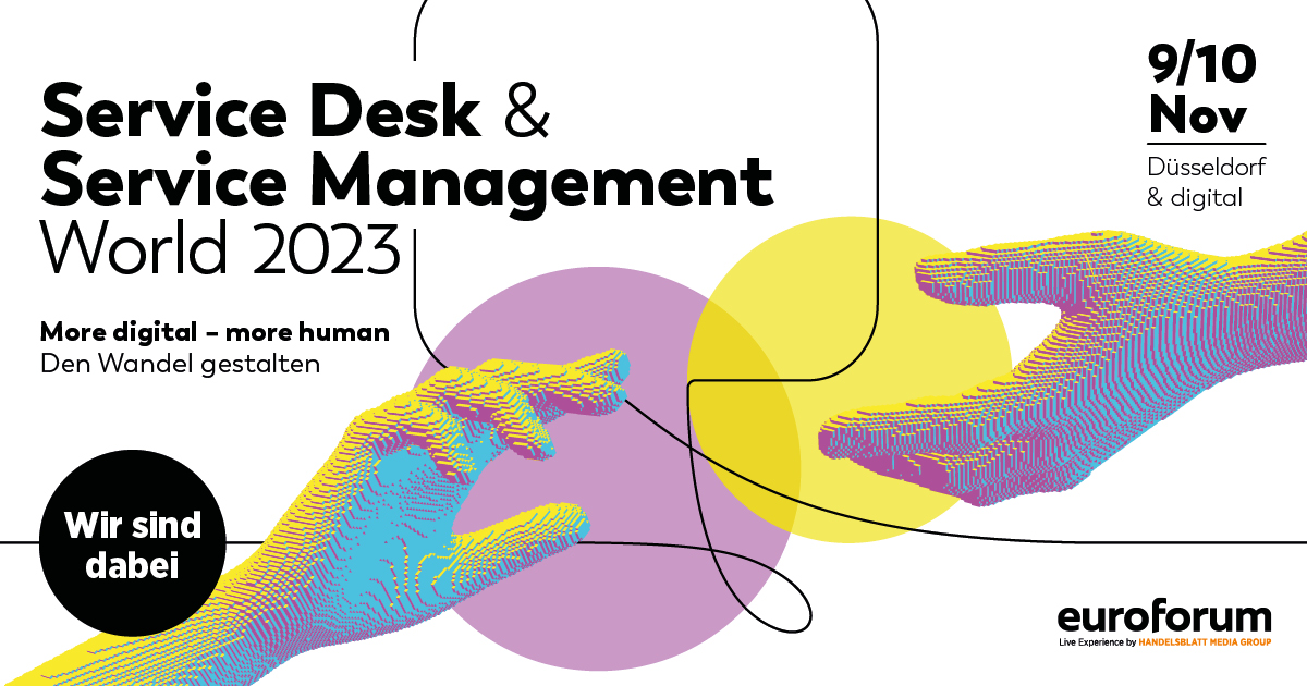09. & 10. November 2023 Service Desk & Service Management World 2023